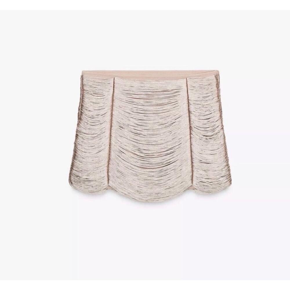 Zara Fringe Mini Skirt